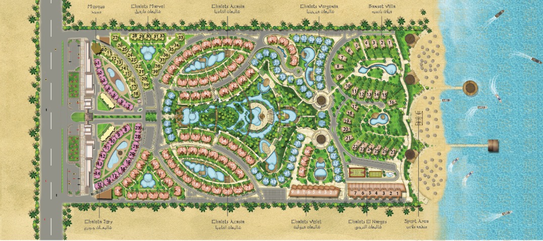 Blue Bay in Ain Sokhna master plan