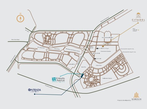 Citadel Commercial Complex in New Capital City by Sorouh Developments master plan