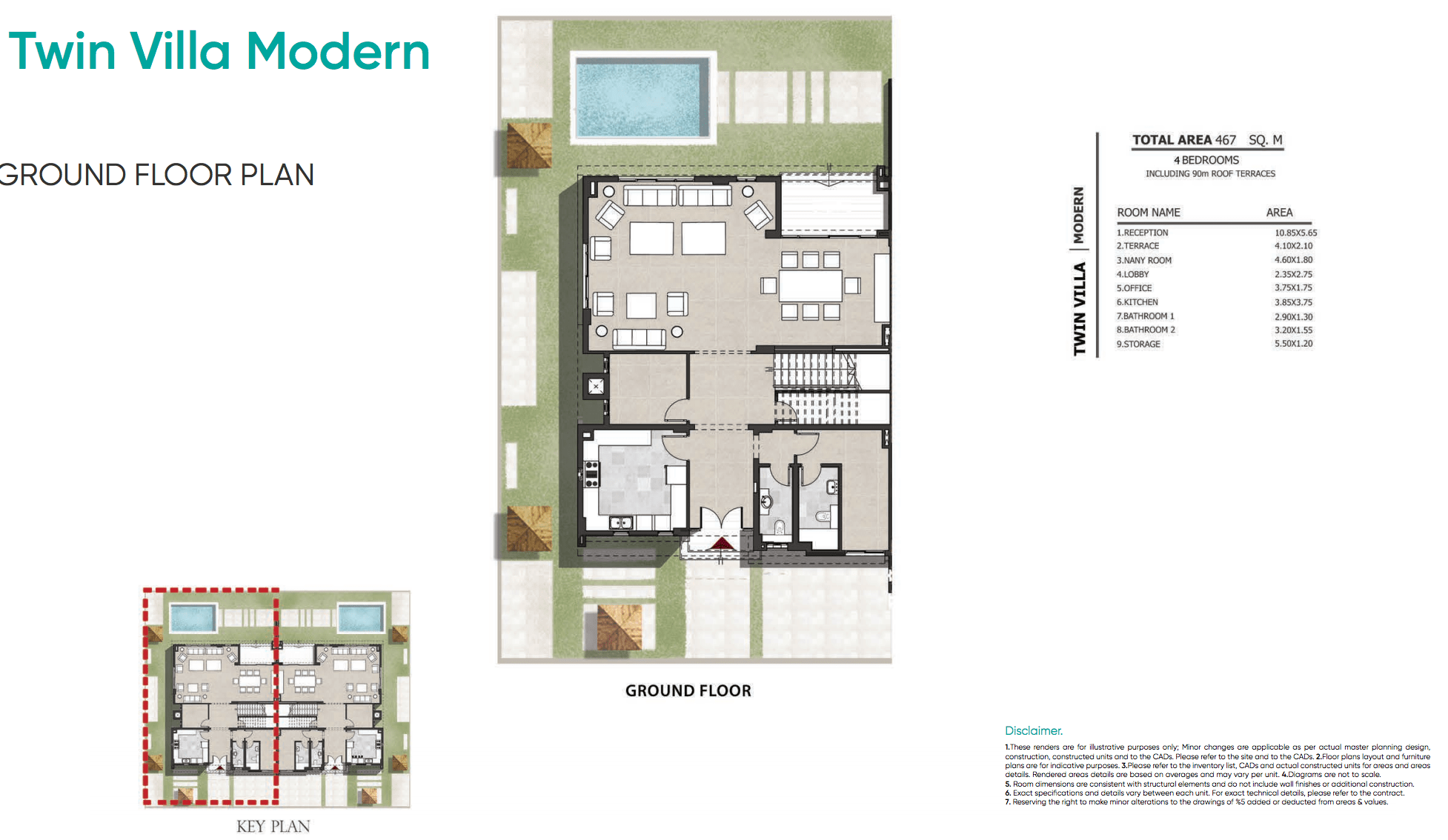Zahya New Mansoura - Twin Villa Modern