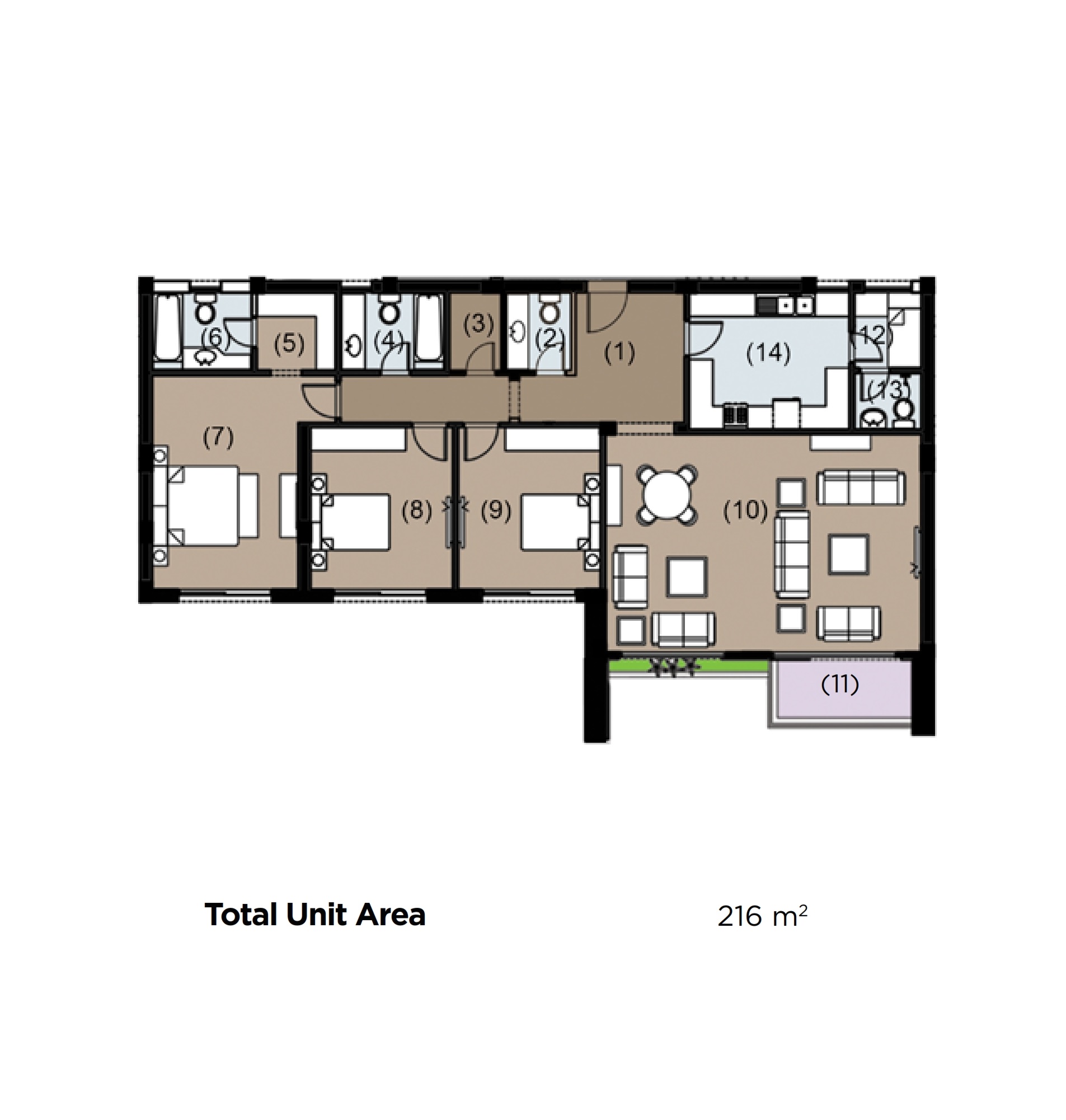 Jasper - Apartment  3 Bedrooms