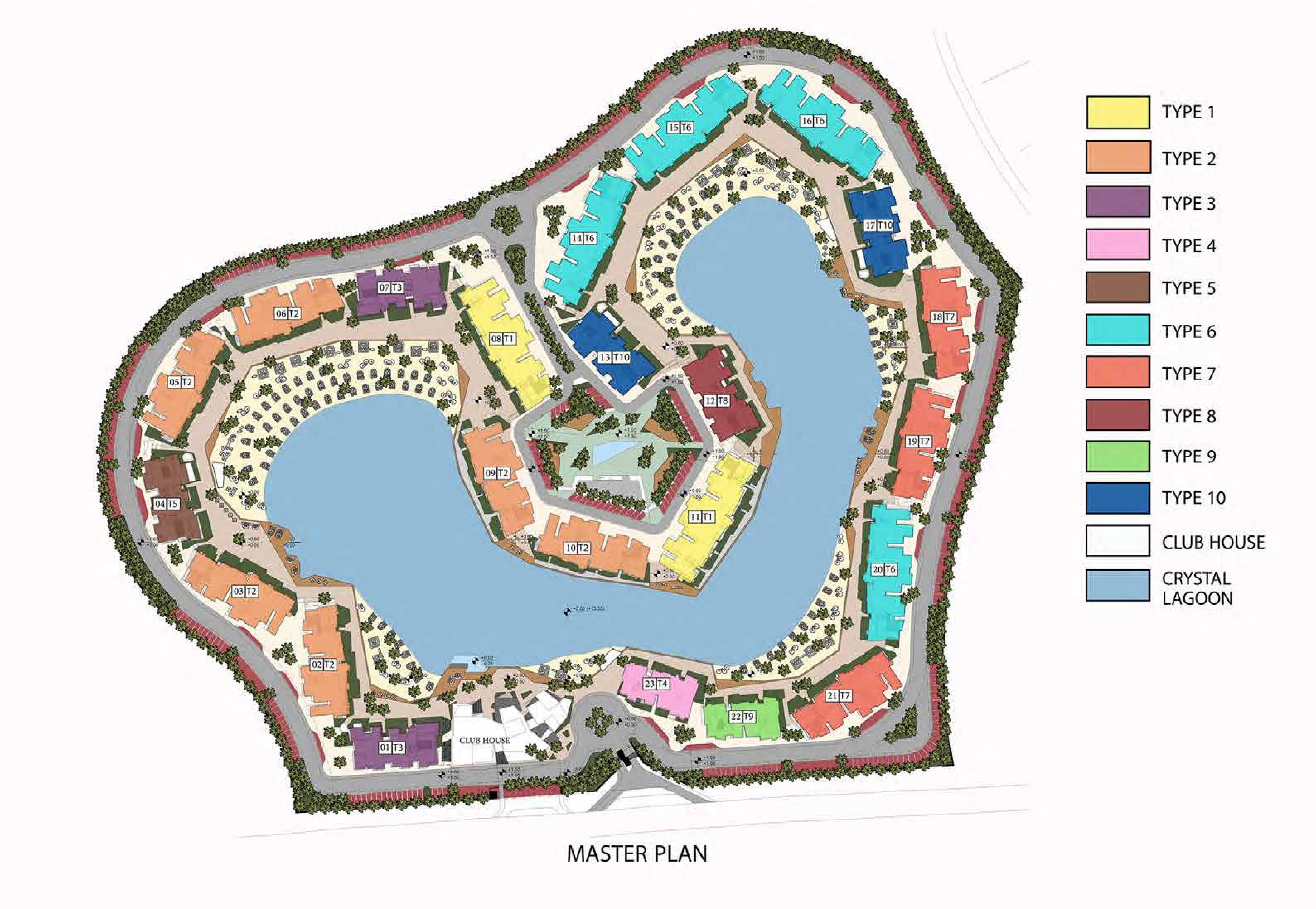 سوان لإيك الجونة master plan