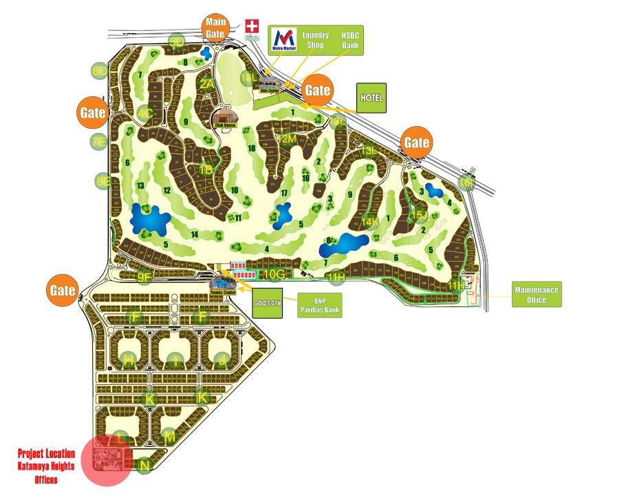 Katameya Heights master plan