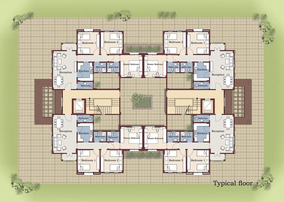 ايطاليان سكوير master plan