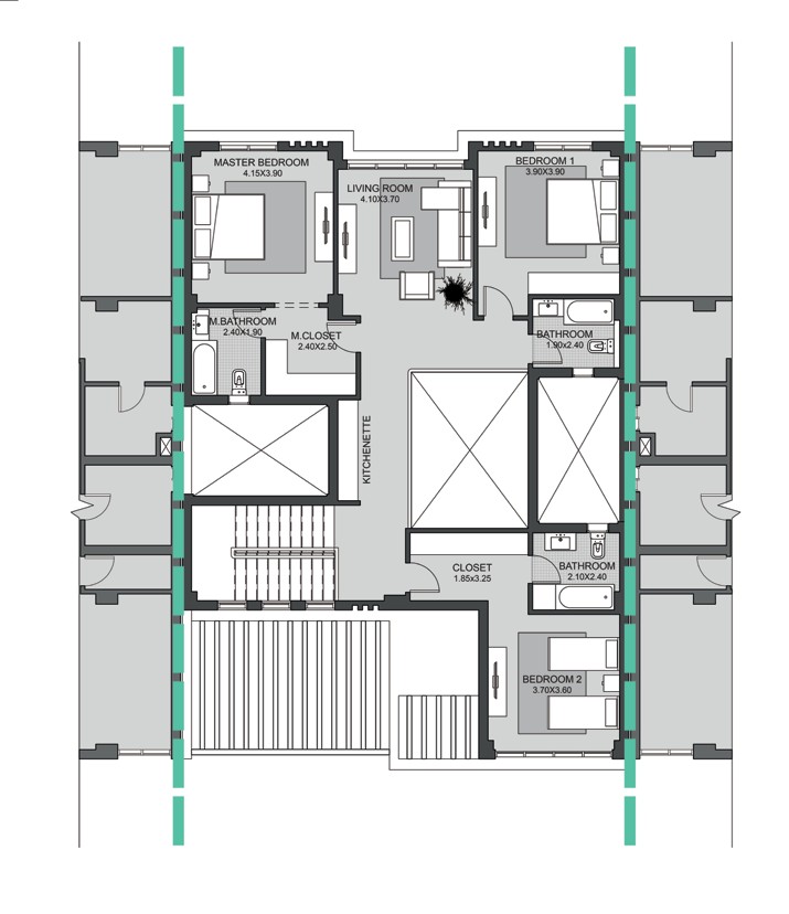 Sky Condos Phase II - Penthouse