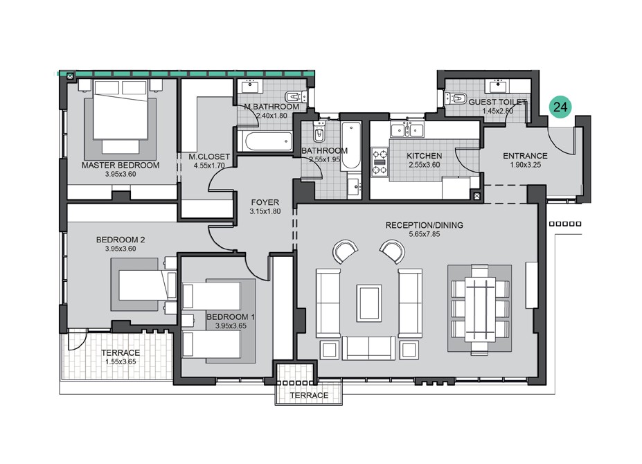 Sky Condos Phase III - Apartment