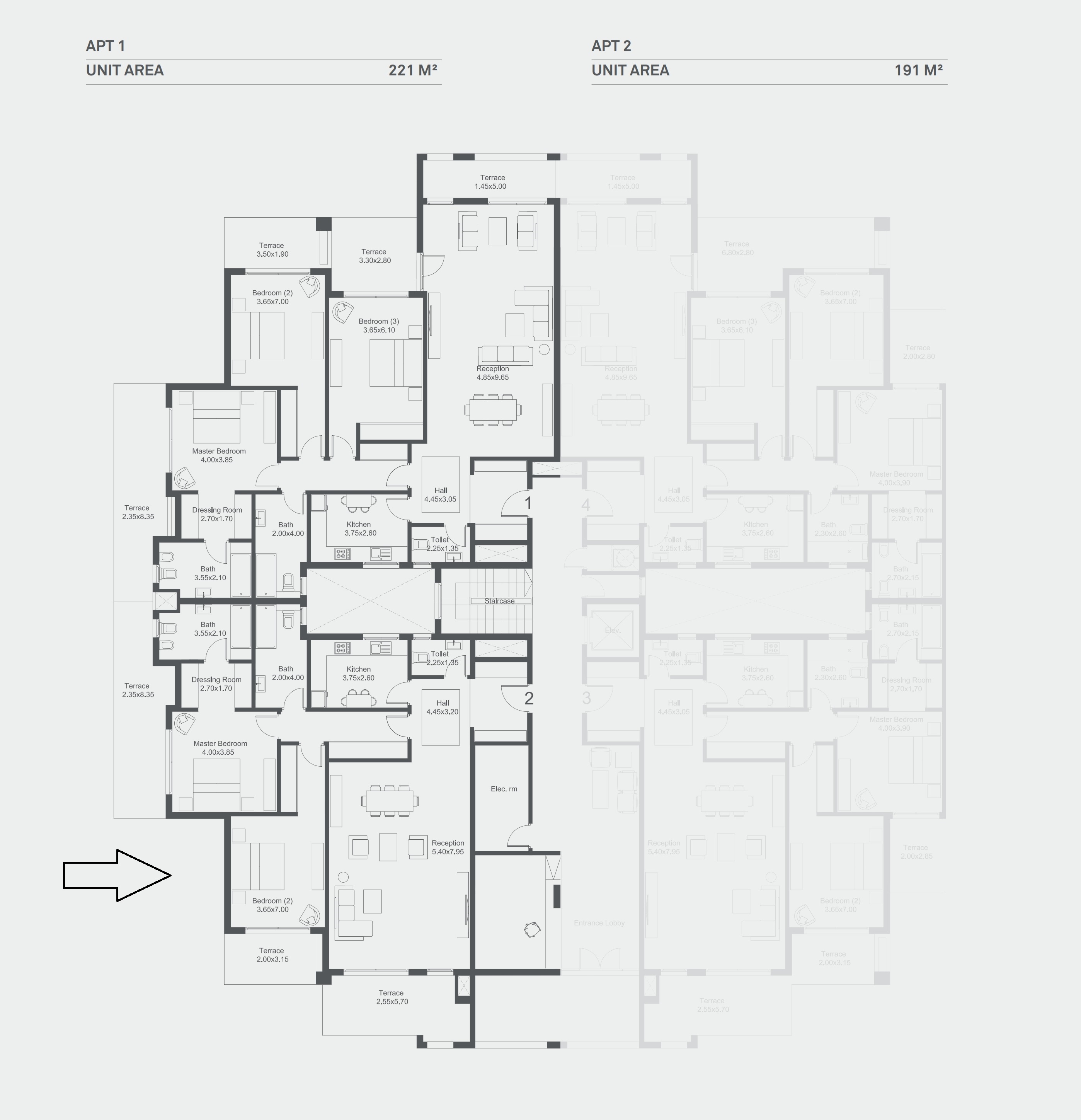 Residences - 2 Bedrooms