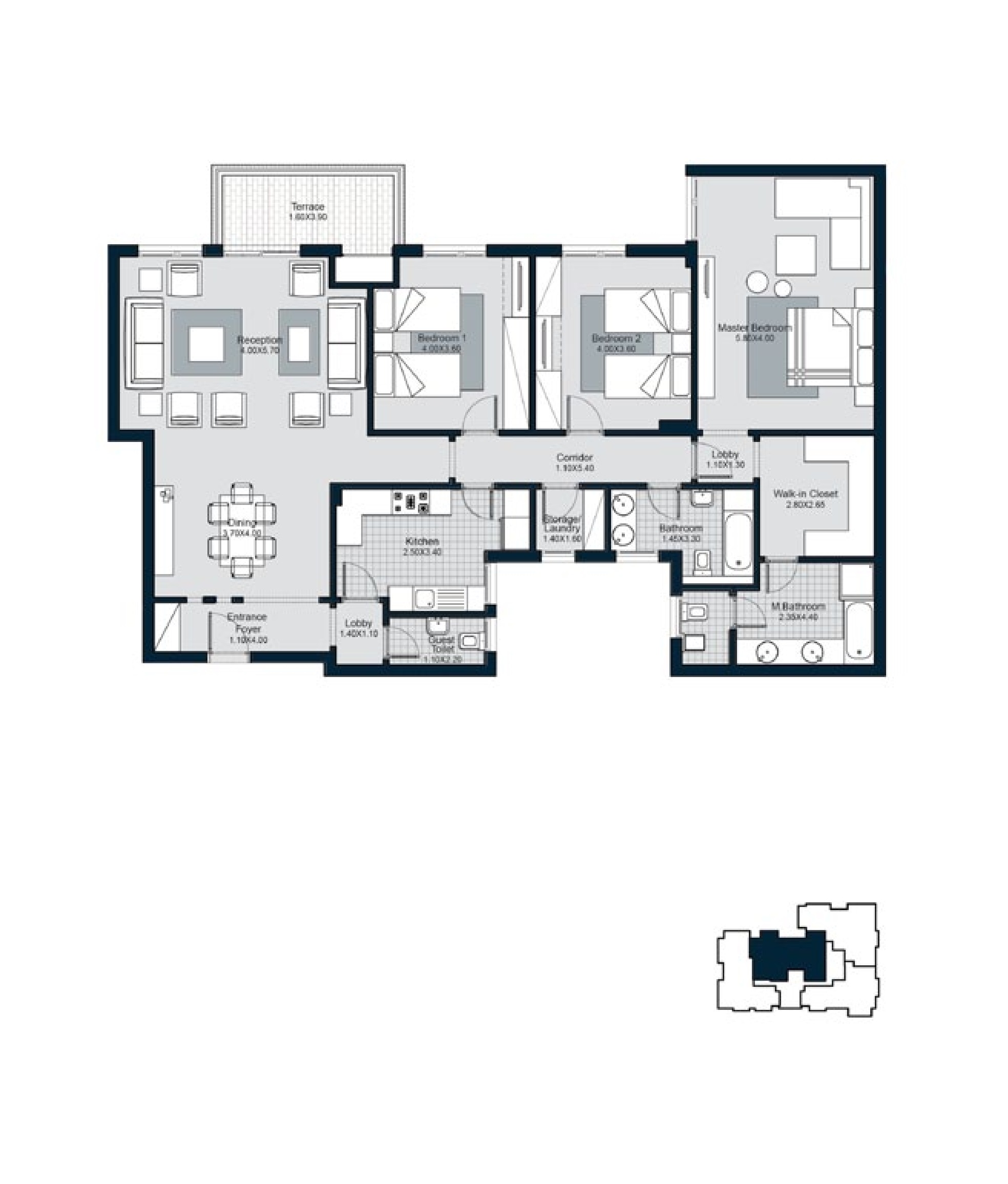 The Courtyards - 3 Bedrooms
