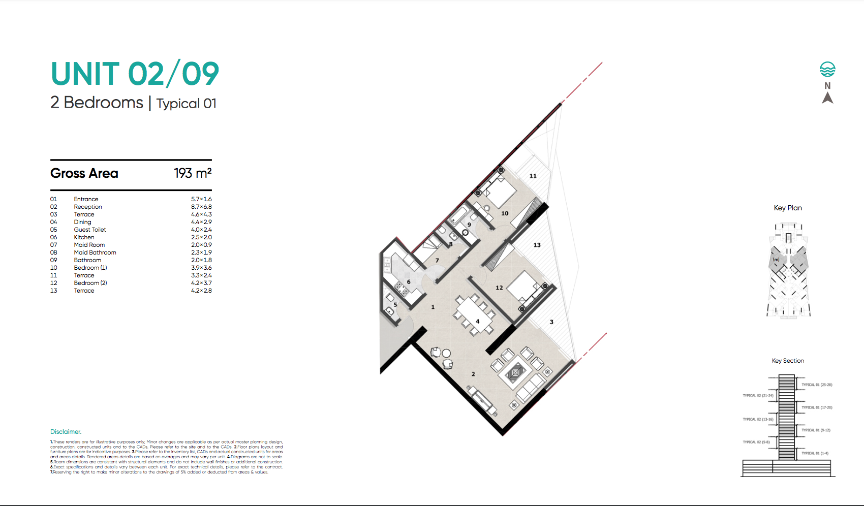 Zahya New Mansoura - 2 Bedroom Apartment Tower A