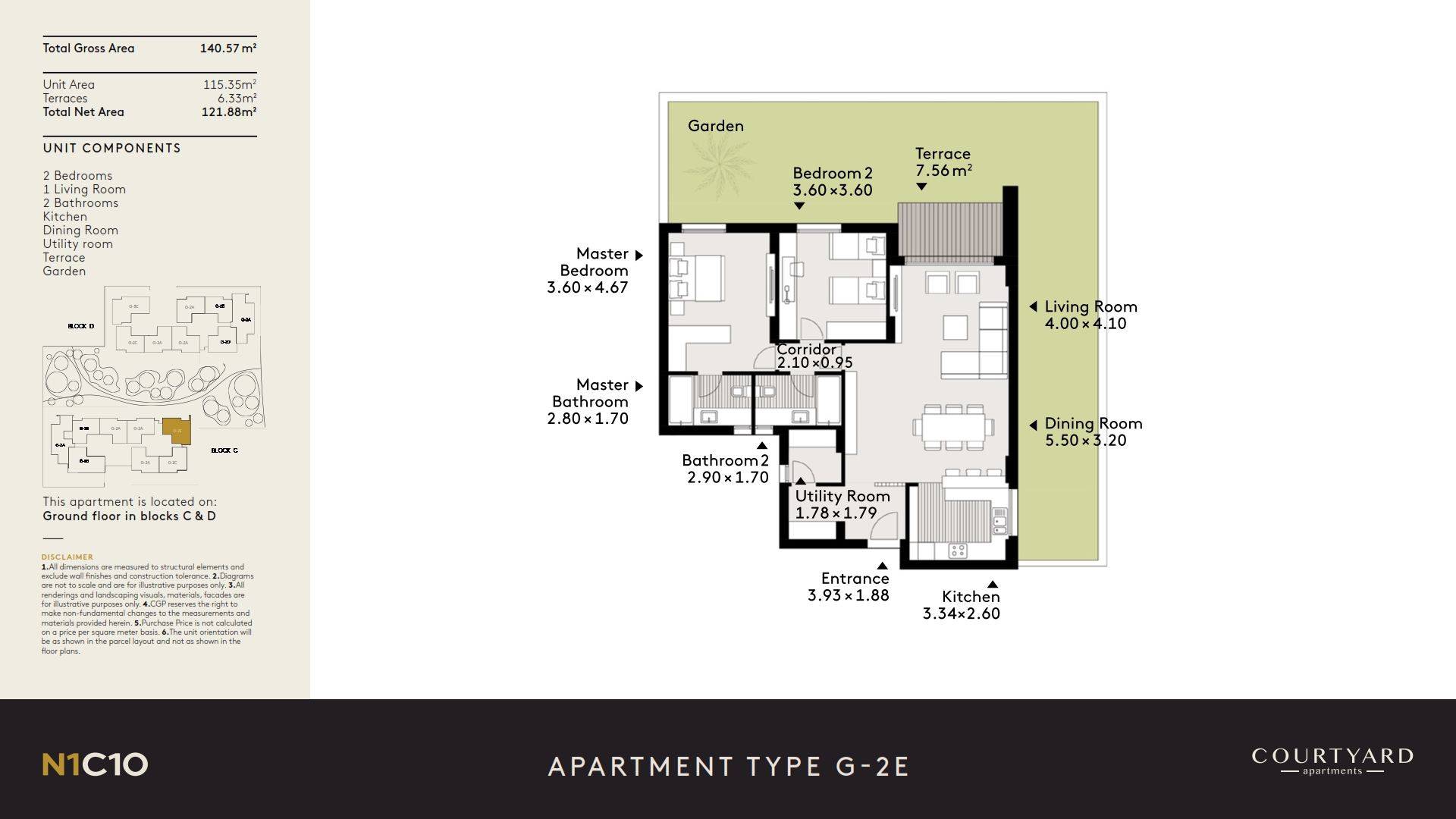 Al Burouj - Apartment + Garden