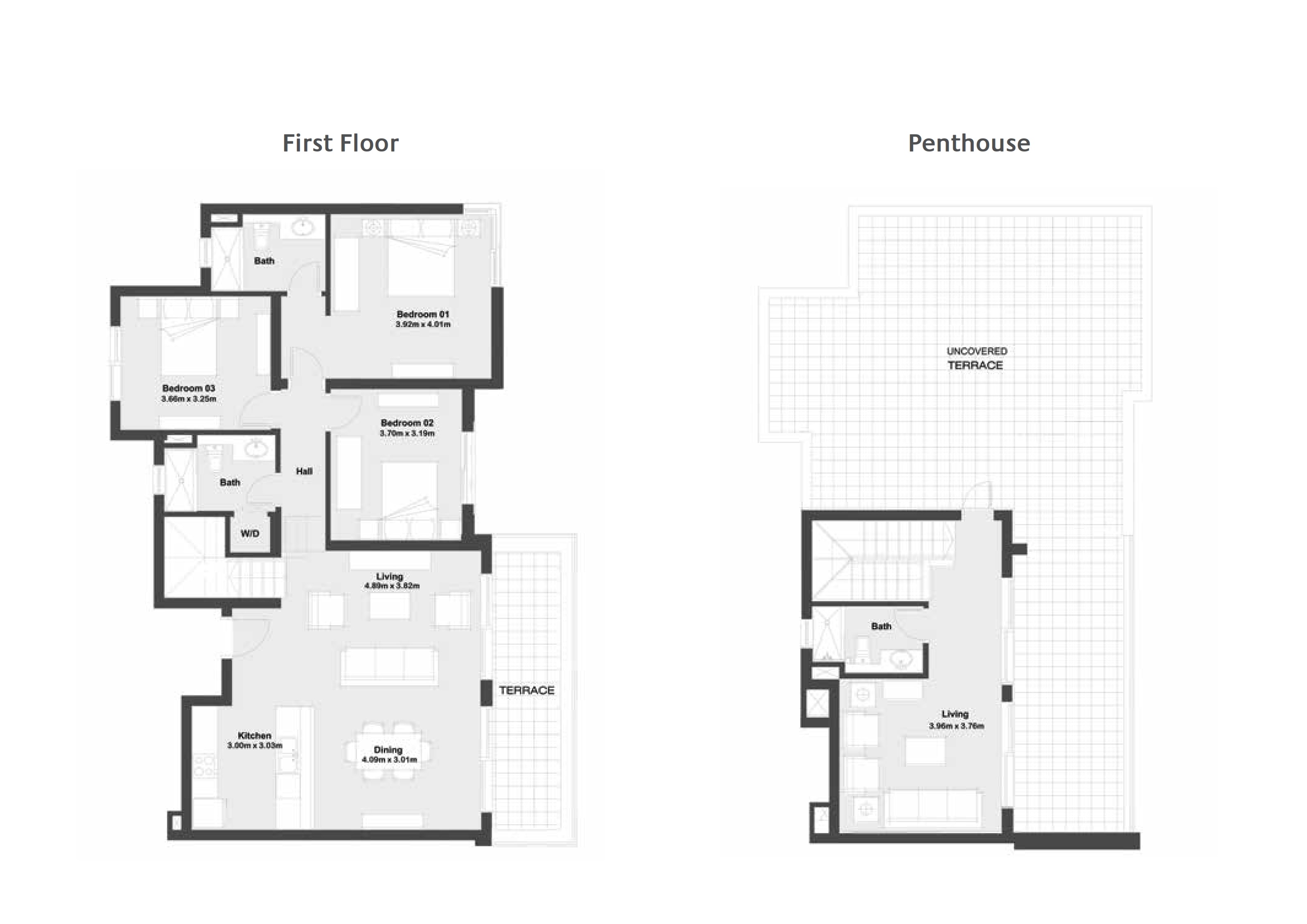 Penthouse 4 bedrooms for resale in Marassi in North Coast by Emaar Misr furnished