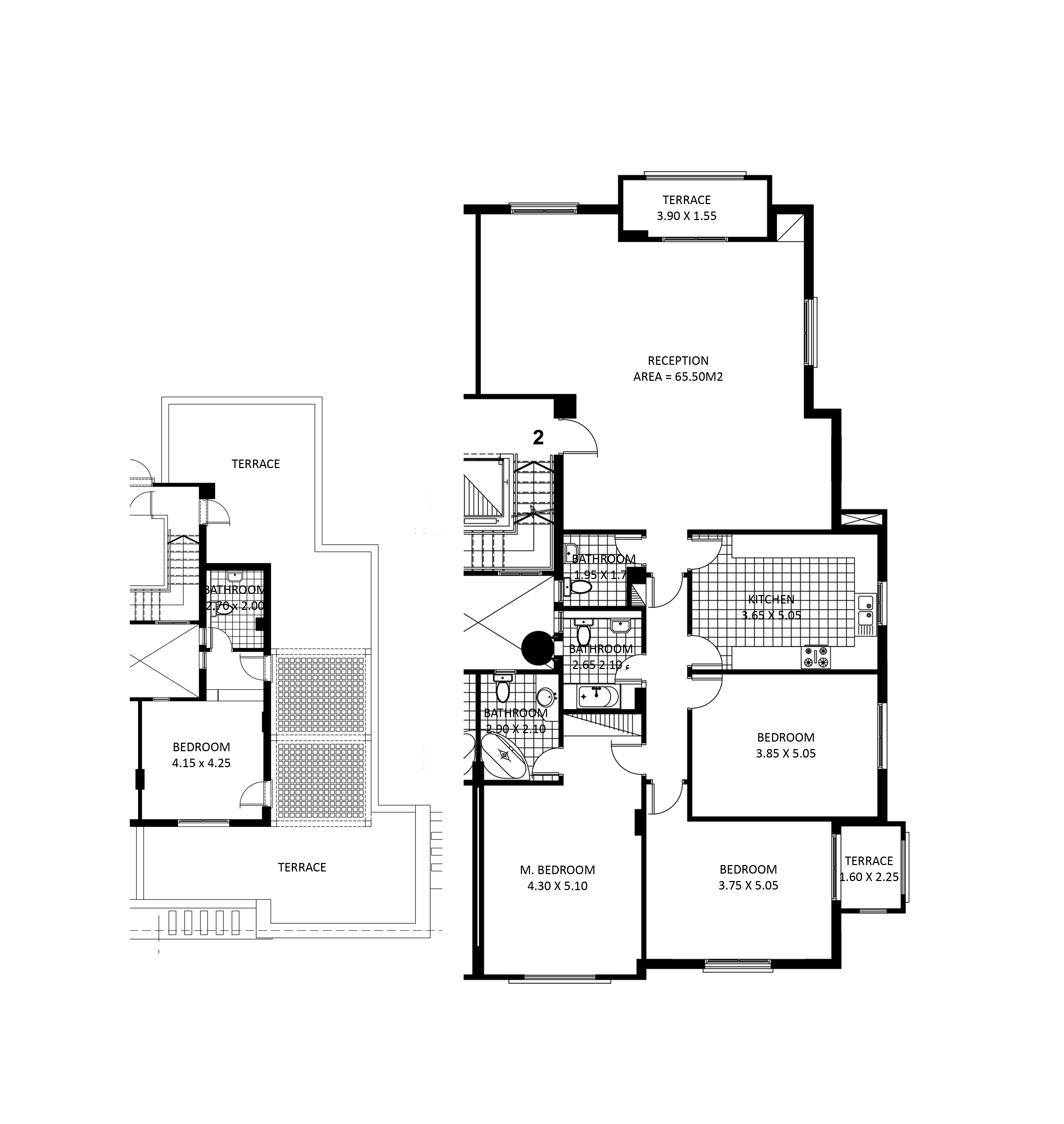 Apartment - 3 Bedrooms + Roof