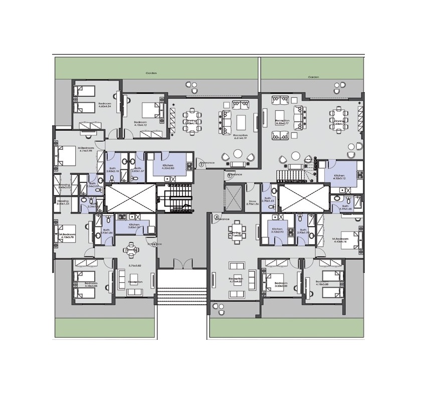 El Patio Oro - Duplex-Garden