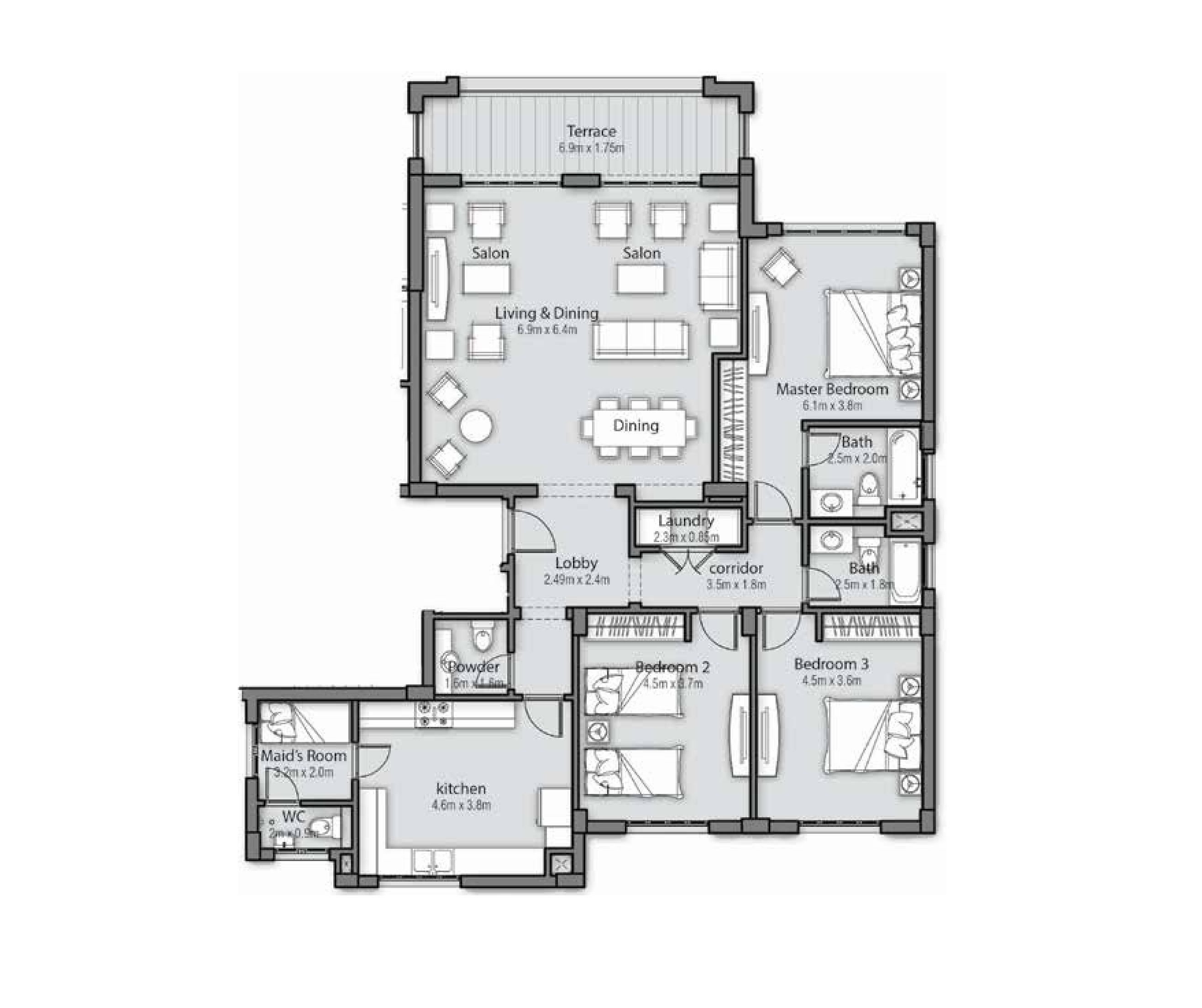 THE FOURTEEN 3 - 3 BEDROOMS